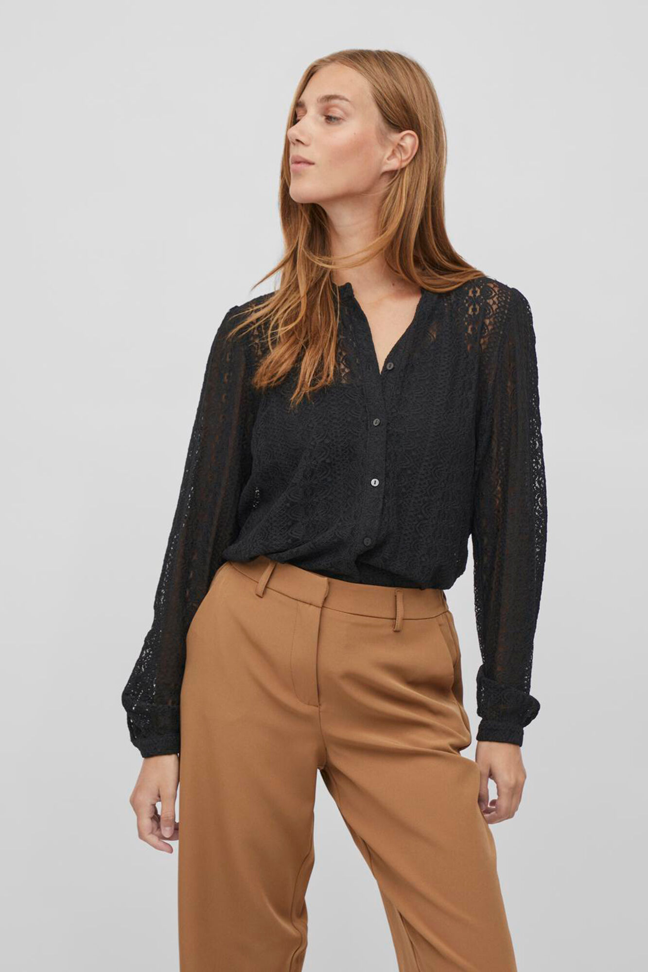 Stretch on sale lace shirt