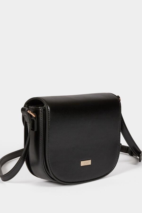 Morgan Mala tiracolo de pele sint&eacute;tica Preto