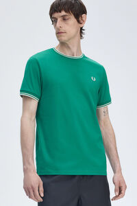 Fred Perry Camiseta com acabamento em duas listras
