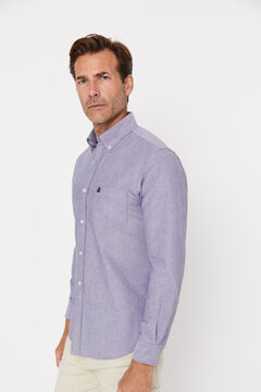 Cortefiel Plain Oxford shirt Grey