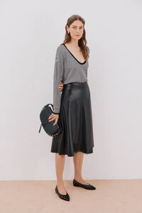 Cortefiel Two- jersey-knit knitted sweater