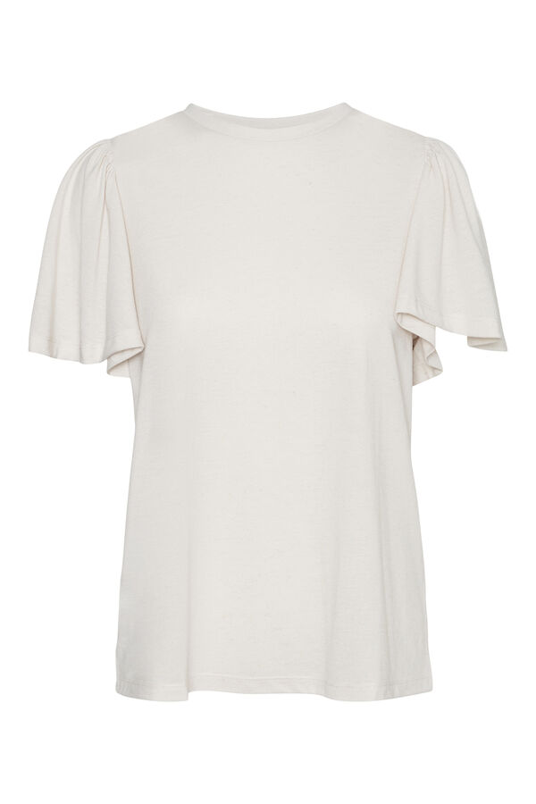 Cortefiel T-shirt básica com manga folgada Cinzento
