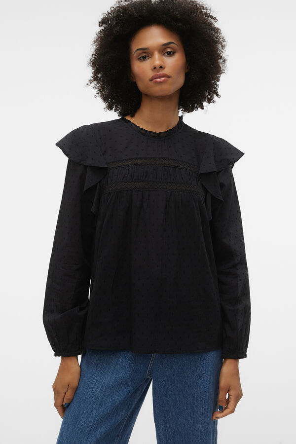 Vero Moda Blusa plumeti com top Preto