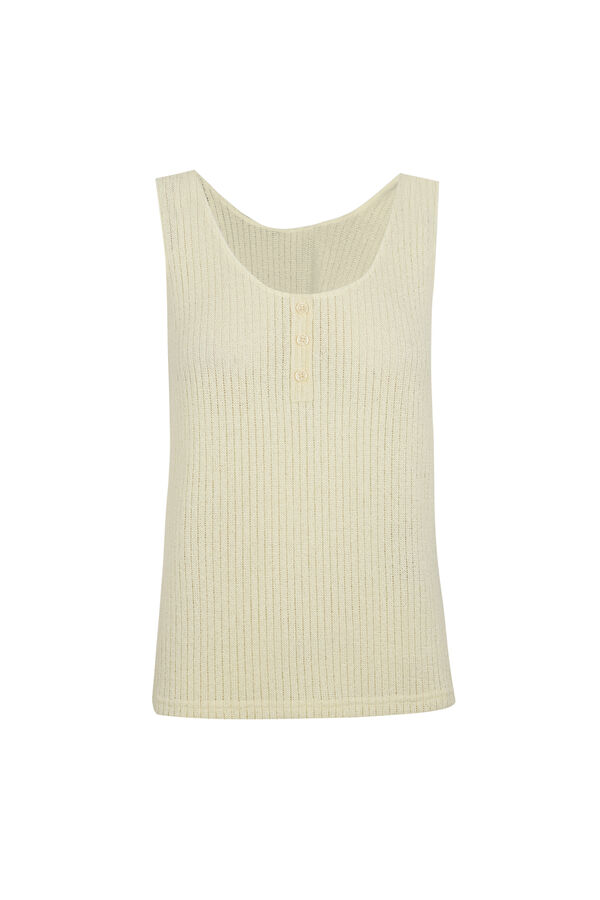 Slowlove Top tirantes botones Amarelo