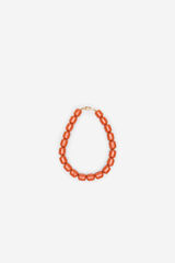 Cortefiel Colored resin necklace Orange