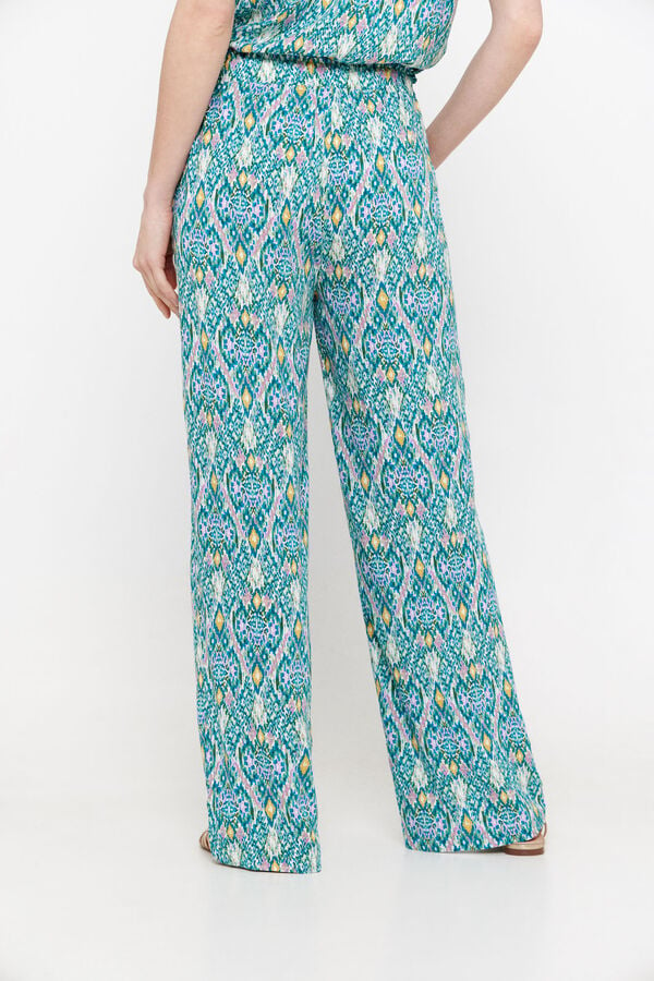 Cortefiel Printed trousers Kaki