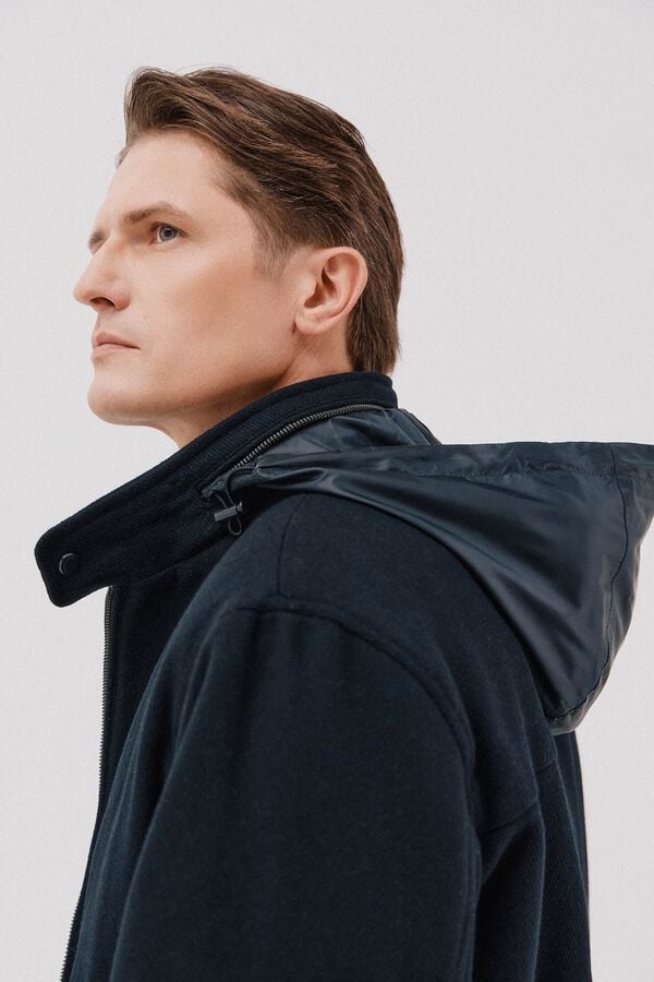 Cortefiel Wool jacket Navy