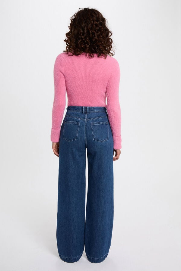 Morgan Camisola de malha de manga malha Subiu