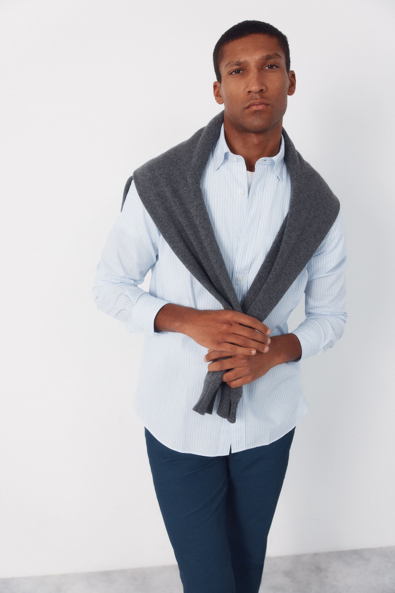 Cortefiel Poplin striped shirt