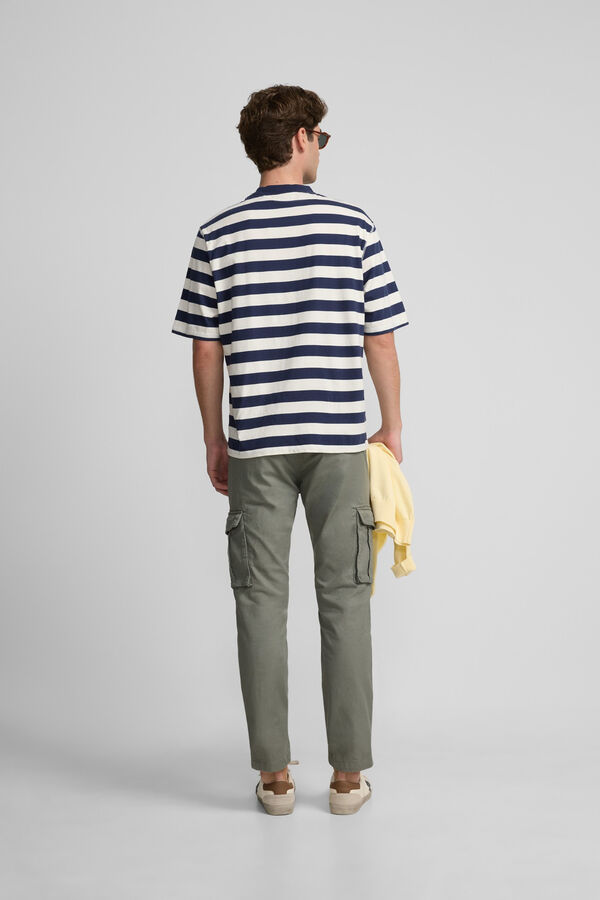 Silbon Calça cargo esportiva casual Verde