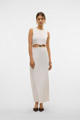 Vero Moda Vestido midi com aberturas Branco