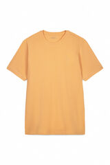 Cortefiel Basic piqué t-shirt Orange