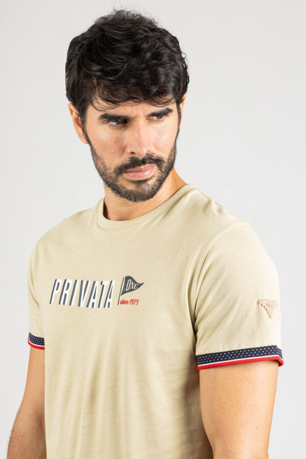 Privata Short sleeve T-shirt Beige