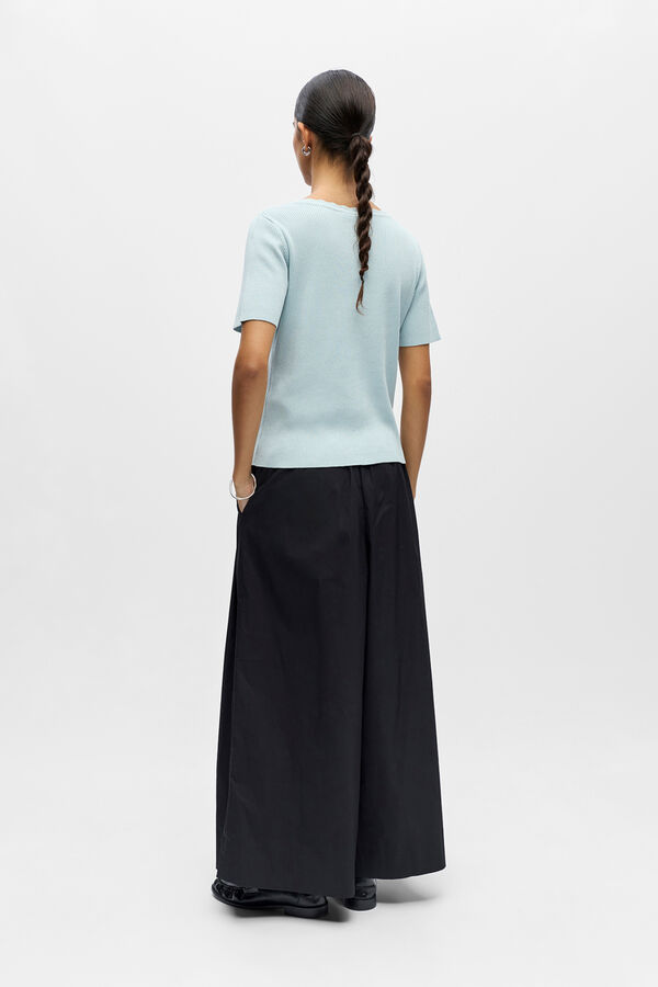 Object Top de malha de manga curta Azul