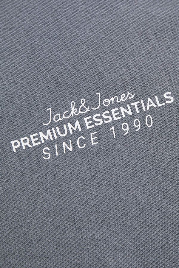 Jack & Jones T-shirt 100% algod&atilde;o org&acirc;nico Cinzento