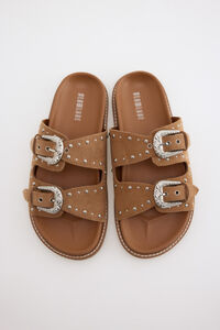 Slowlove Sandalia piel tachuelas