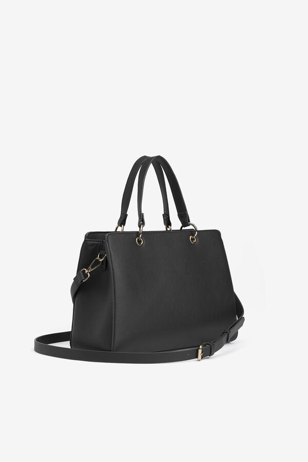 Vilanova Bolso City Efecto Piel Negro