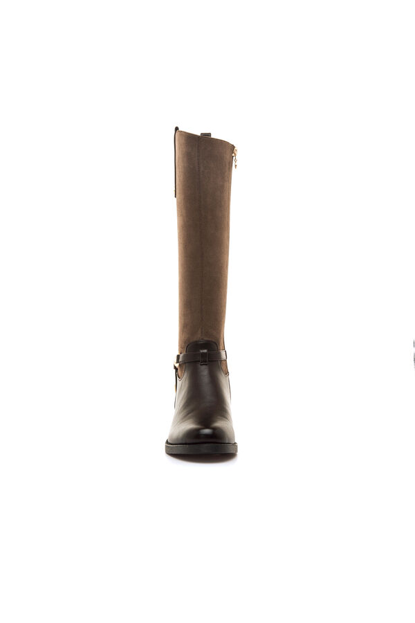 Maria Mare Laglio flat high boot Brown