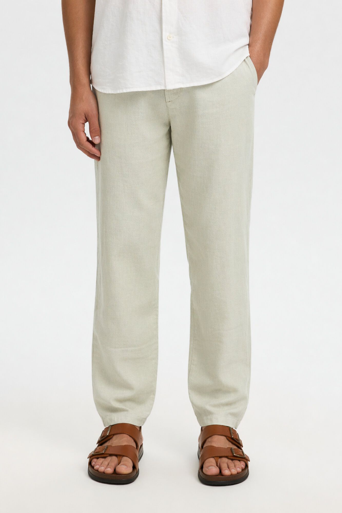 Selected Pantal&oacute;n chino lino