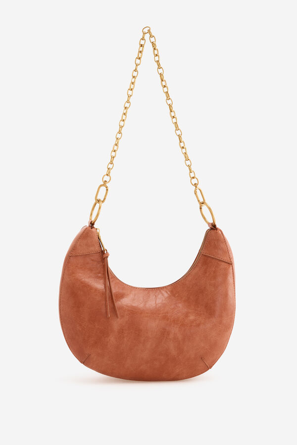 Cortefiel Stockings moon shoulder bag Orange