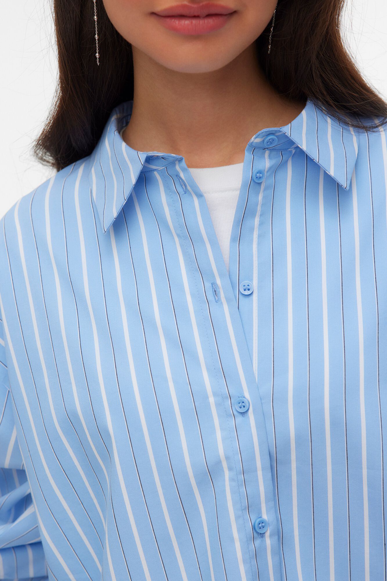 Vero Moda Camisa de riscas corte folgado