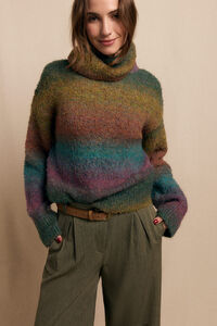 Slowlove Jersey cuello vuelto multicolor