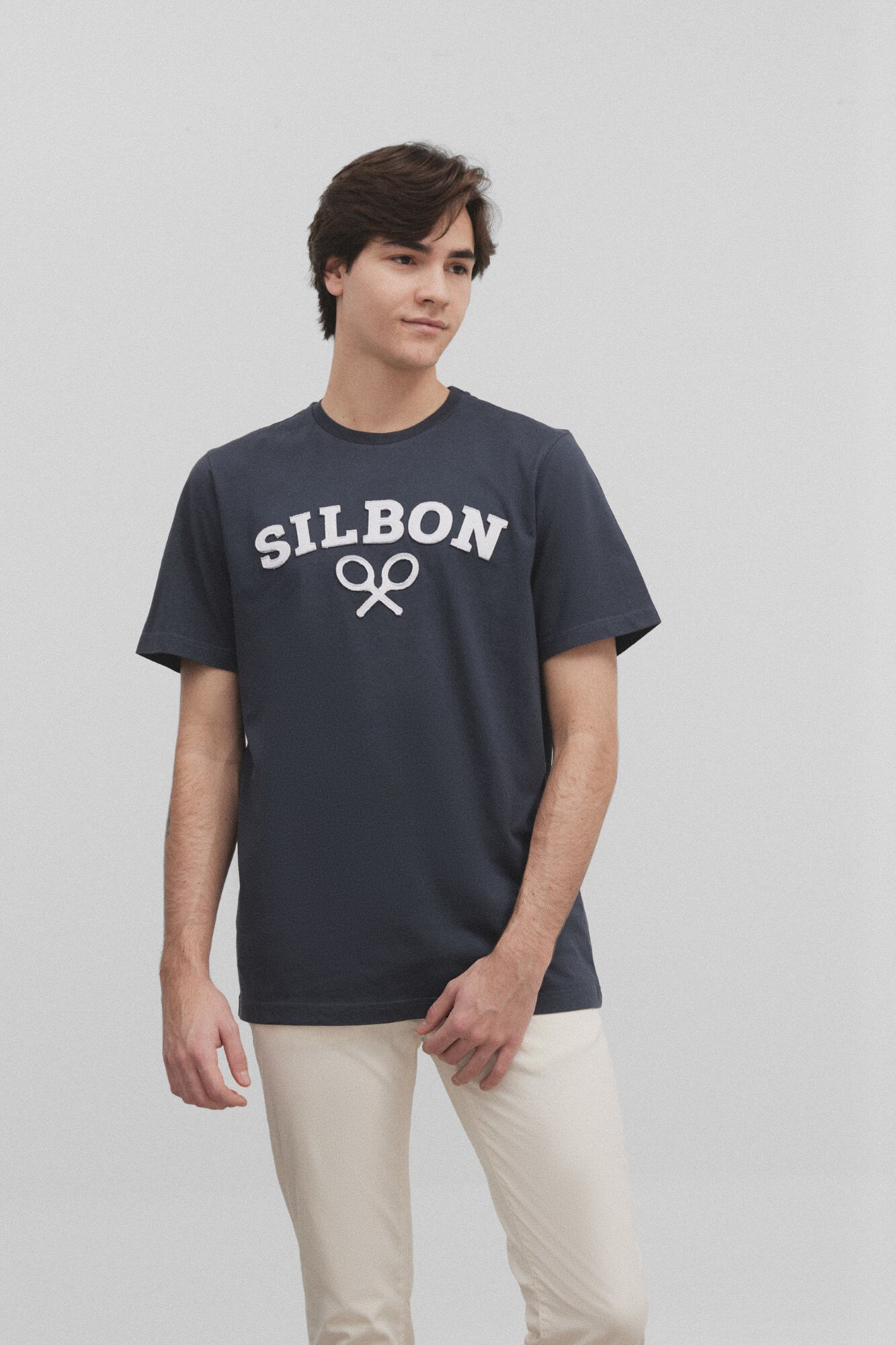 Silbon racket T shirt Men s T shirts Cortefiel