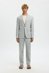 Selected Cal&ccedil;a de linho de vestir Verde