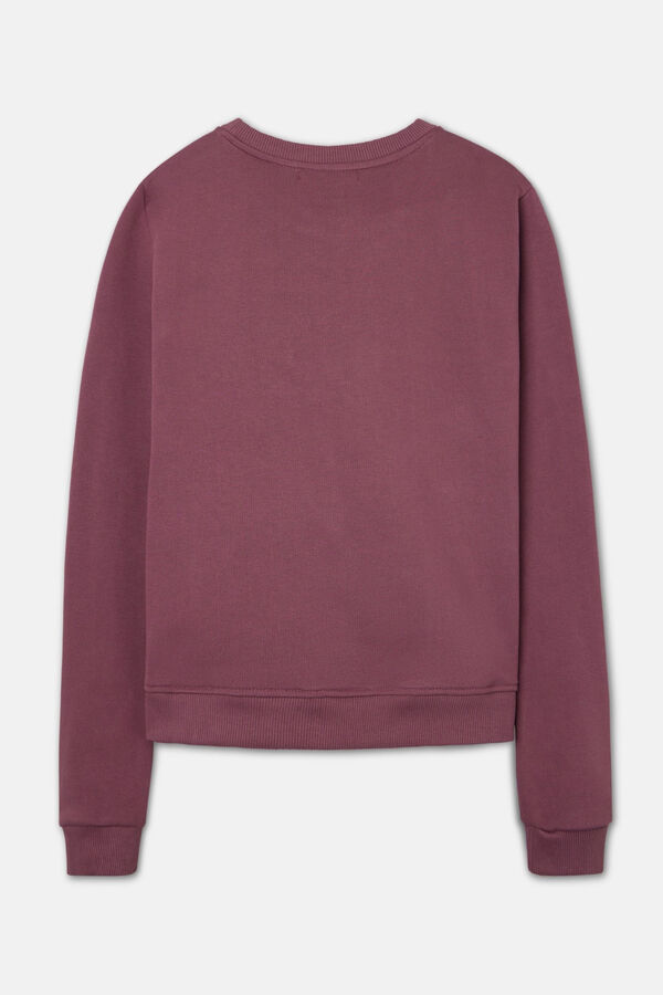 Cortefiel Classic whistle woman sweatshirt Maroon