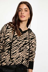 Morgan Camisola curto com capuz