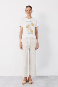 Cortefiel Gingham trousers