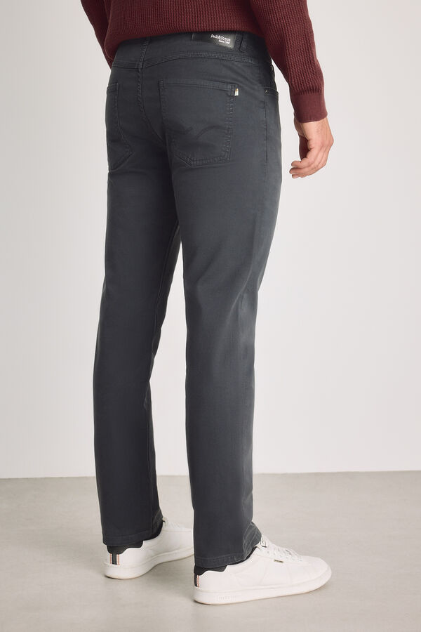 Jack & Jones Cotton regular trousers Grey