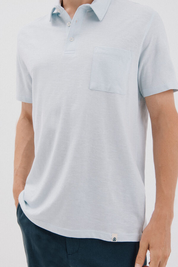 Cortefiel plain polo Blue