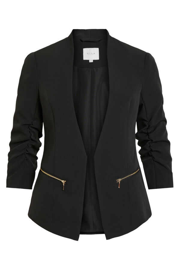 Cortefiel Women's tailored blazer Black