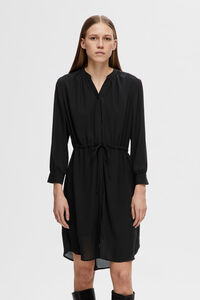 Selected Femme Vestido camisero de manga larga confeccionado con materiales reciclados.