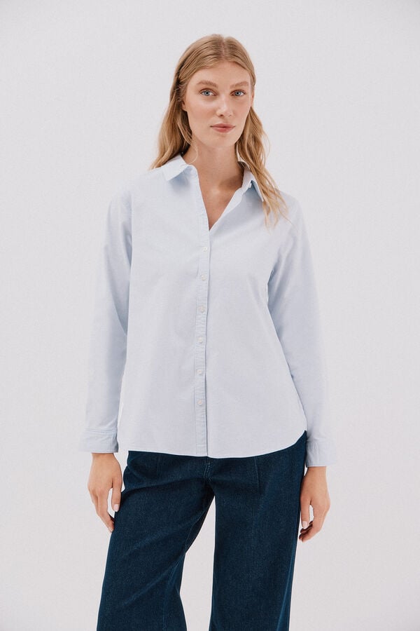 Cortefiel Oxford shirt  Blue