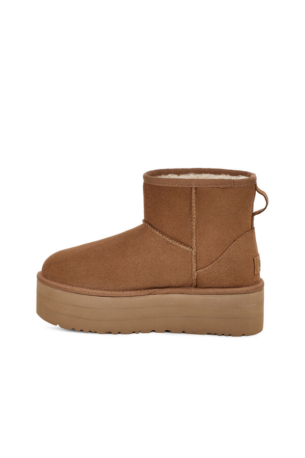 Ugg Bota feminina clássica Mini Platform Castanho