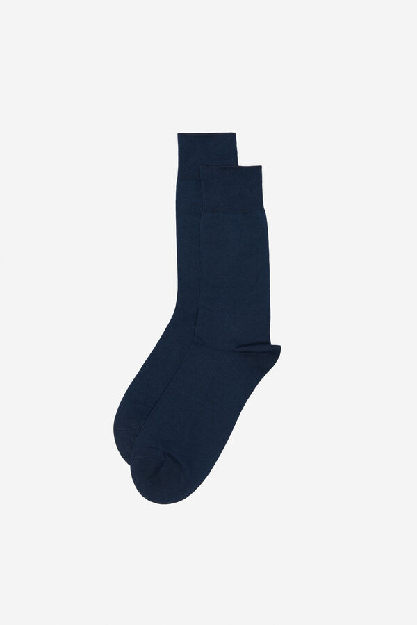 Cortefiel Pack 2 meias lisas Azul