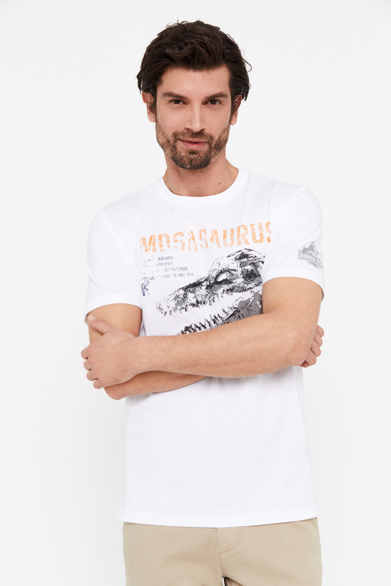 Camiseta jurassic park hot sale blanca