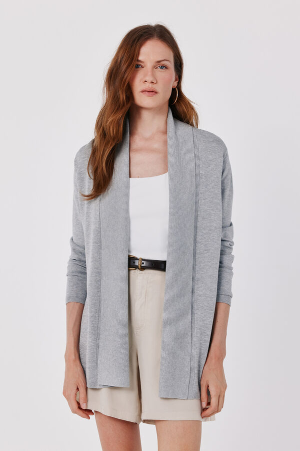 Cortefiel Shawl collar jacket Grey
