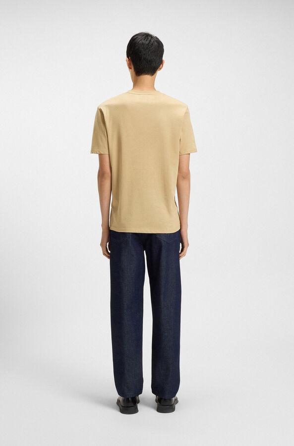 HUGO T-shirt manga curta Tostado