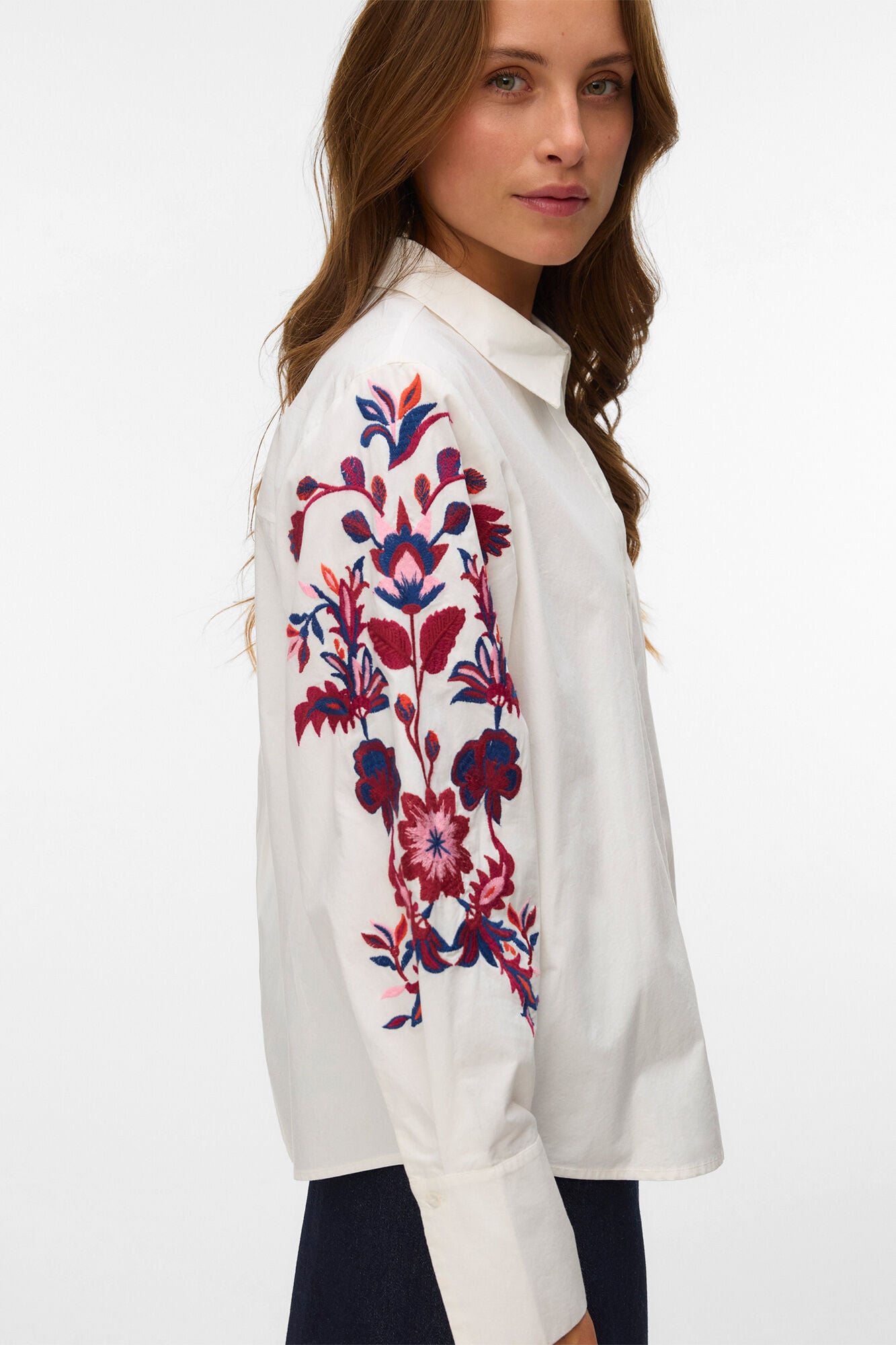 Vero Moda Camisa com bordado nas mangas