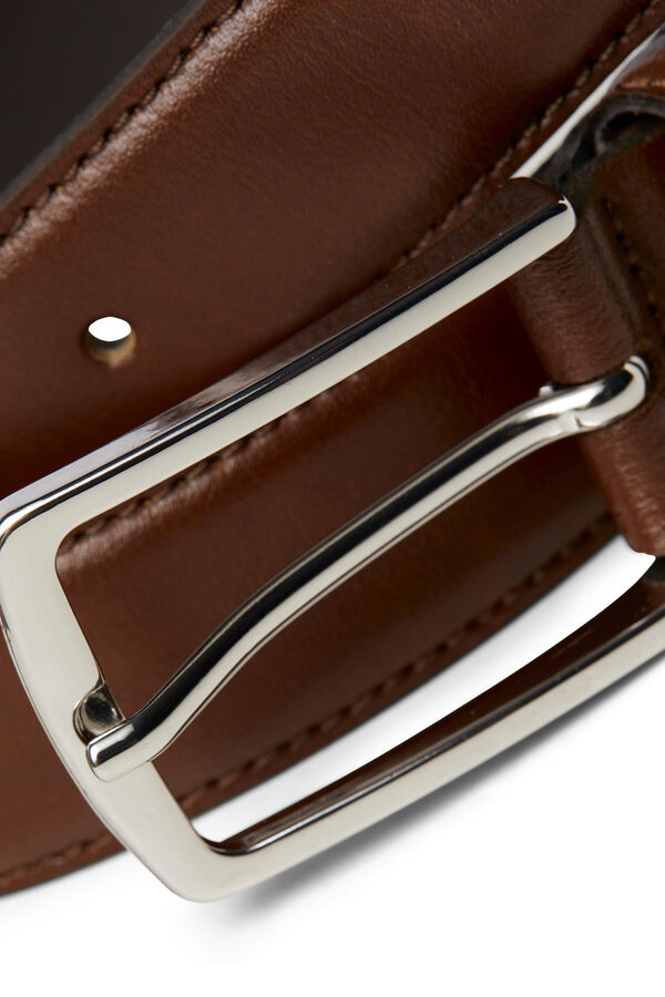 Cortefiel Leather belt  Brown