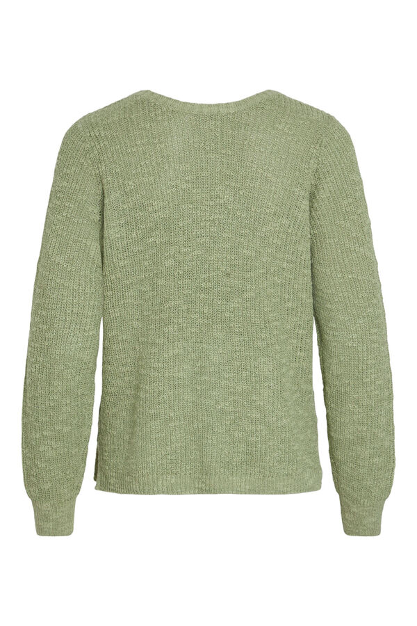 Cortefiel Openwork knit jumper   Green