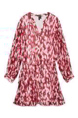 Vero Moda Curve Vestido curto estampado cintura subida Roxo