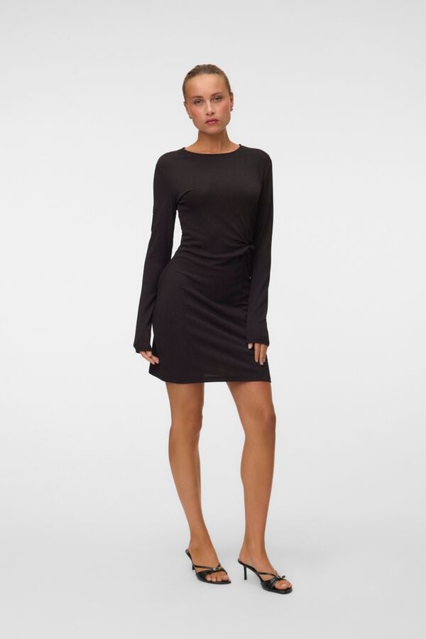 Vero Moda Shimmer short dress Dark brown