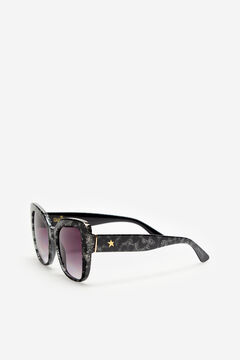 Cortefiel  Gafas de sol Shiny con glitter Starlite Black
