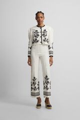 Silbon Cal&ccedil;a estampada de flores Impress&atilde;o