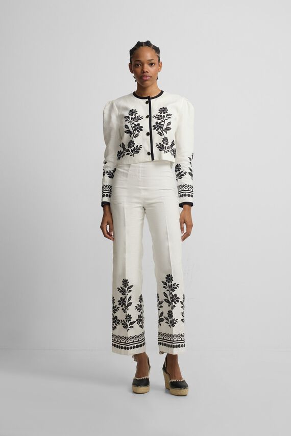 Pantalon estampado flores