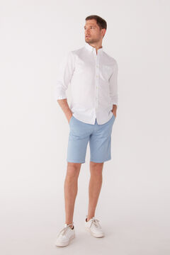 Cortefiel Plain Bermuda shorts Royal blue